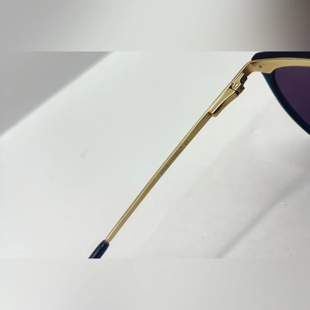 Eyebuydirect Crash Black Gold Oval Sunglasses Frames Only - Picture 8 of 8